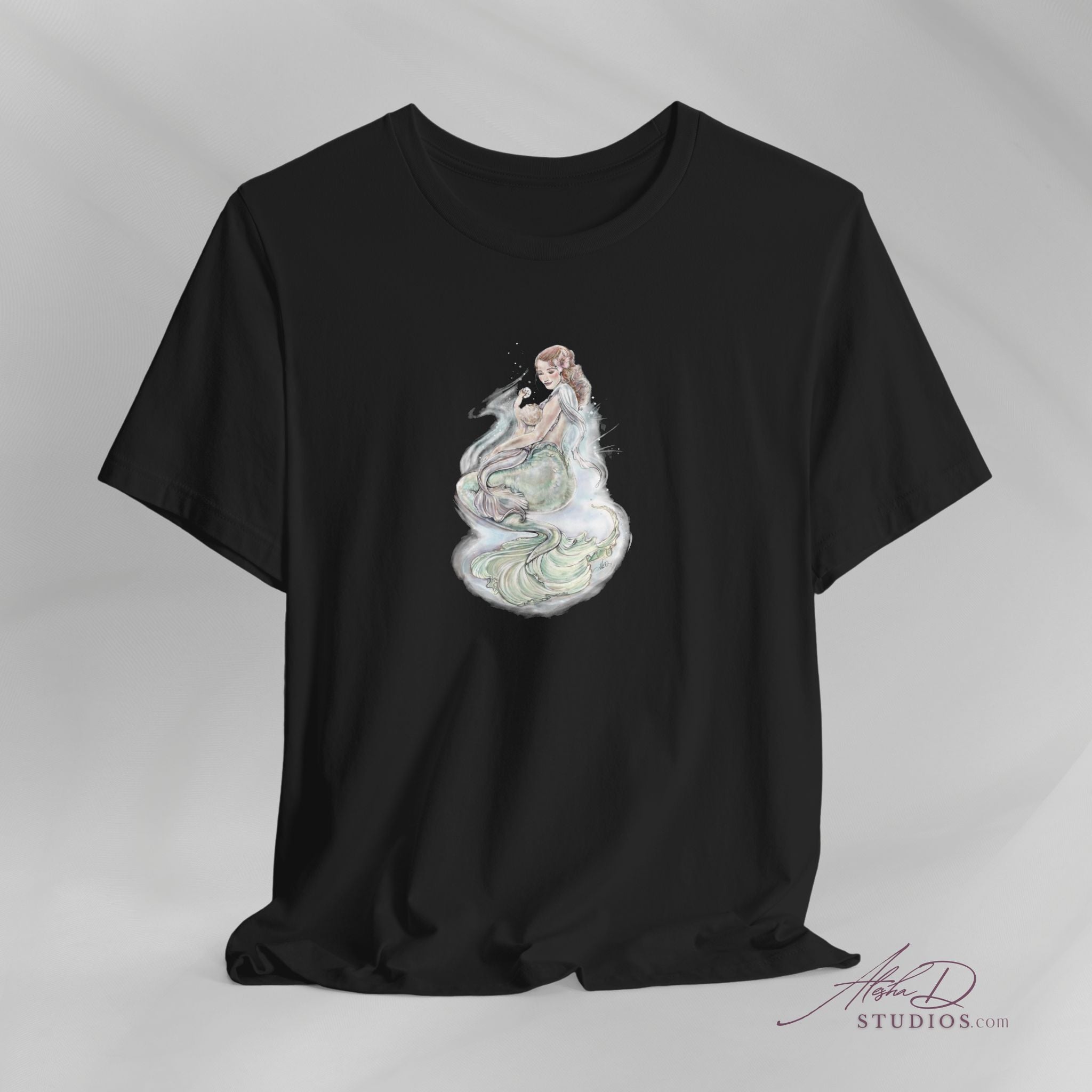 Watercolor Mother Mermaid and Baby Tee | Pastel Ocean Fantasy Shirt