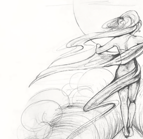 "Illuminate" 14x11 Fine Art Print | Hand-Sketched | Matte Textured Watercolor Paper