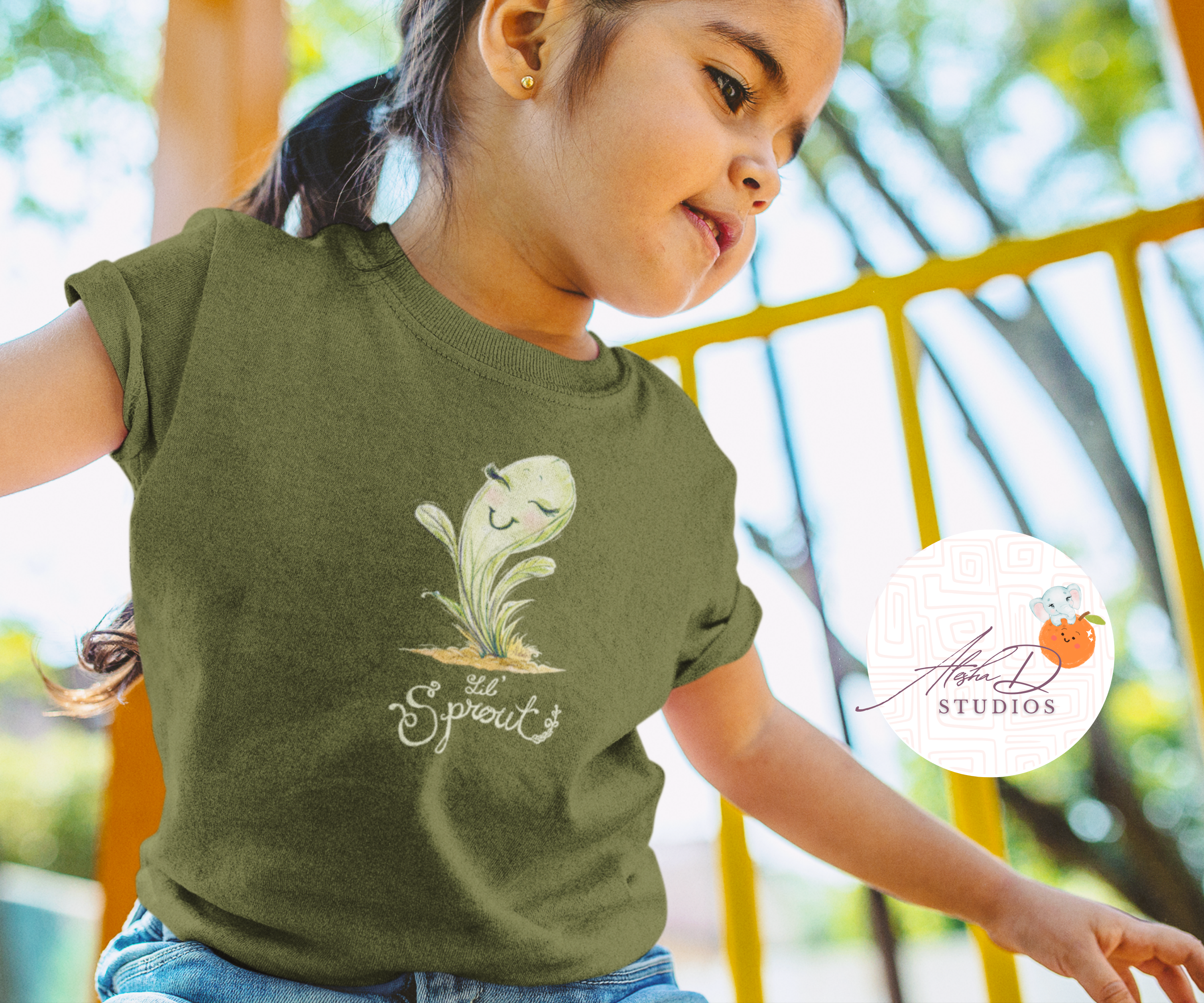 Toddler Tee — 'Sprout' Cute Seedling Graphic Kids Shirt
