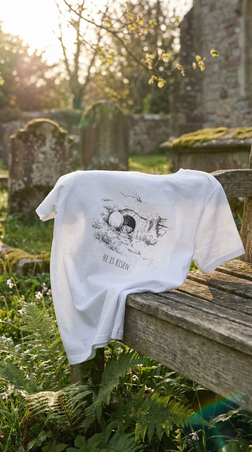 He Is Risen Jesus Empty Tomb Tee | Easter Resurrection Christian