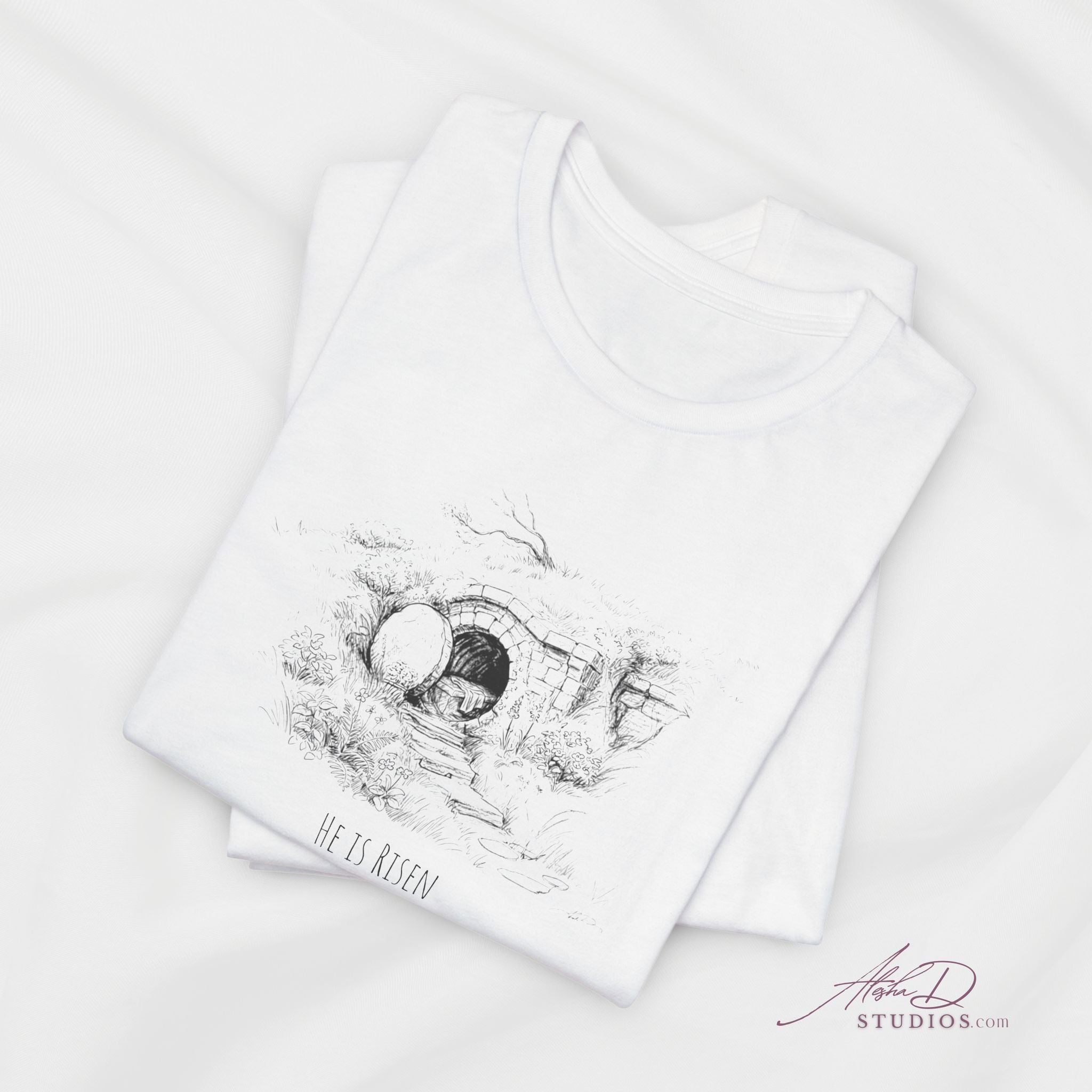 He Is Risen Jesus Empty Tomb Tee | Easter Resurrection Christian