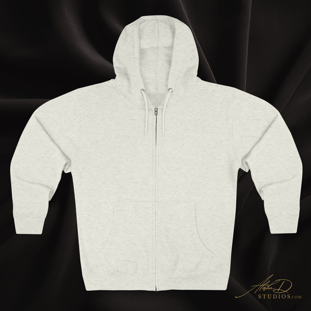 Blossoming Woman Botanical Zip Hoodie — "Stronger Than the Storm"