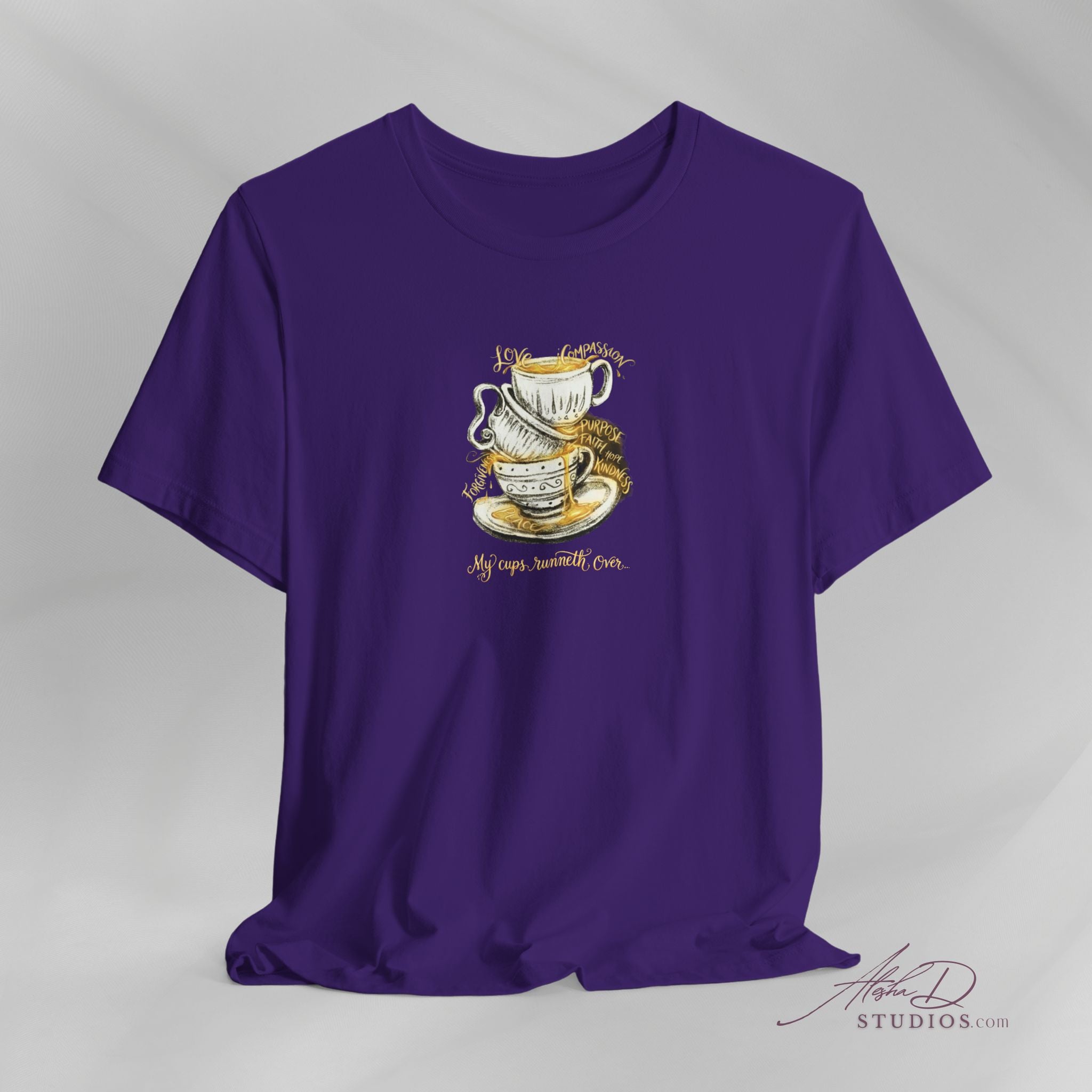 My Cups Runneth Over Jesus T-Shirt | Rivers of Gold, Divine Abundance, Praise Worship
