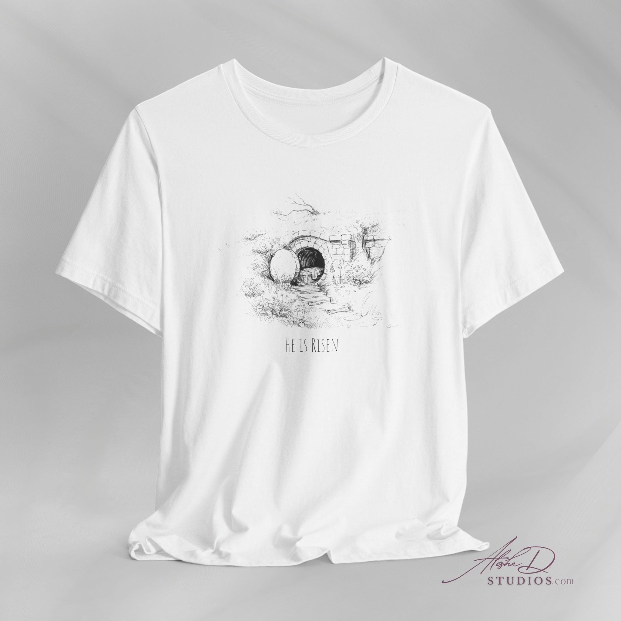 He Is Risen Jesus Empty Tomb Tee | Easter Resurrection Christian