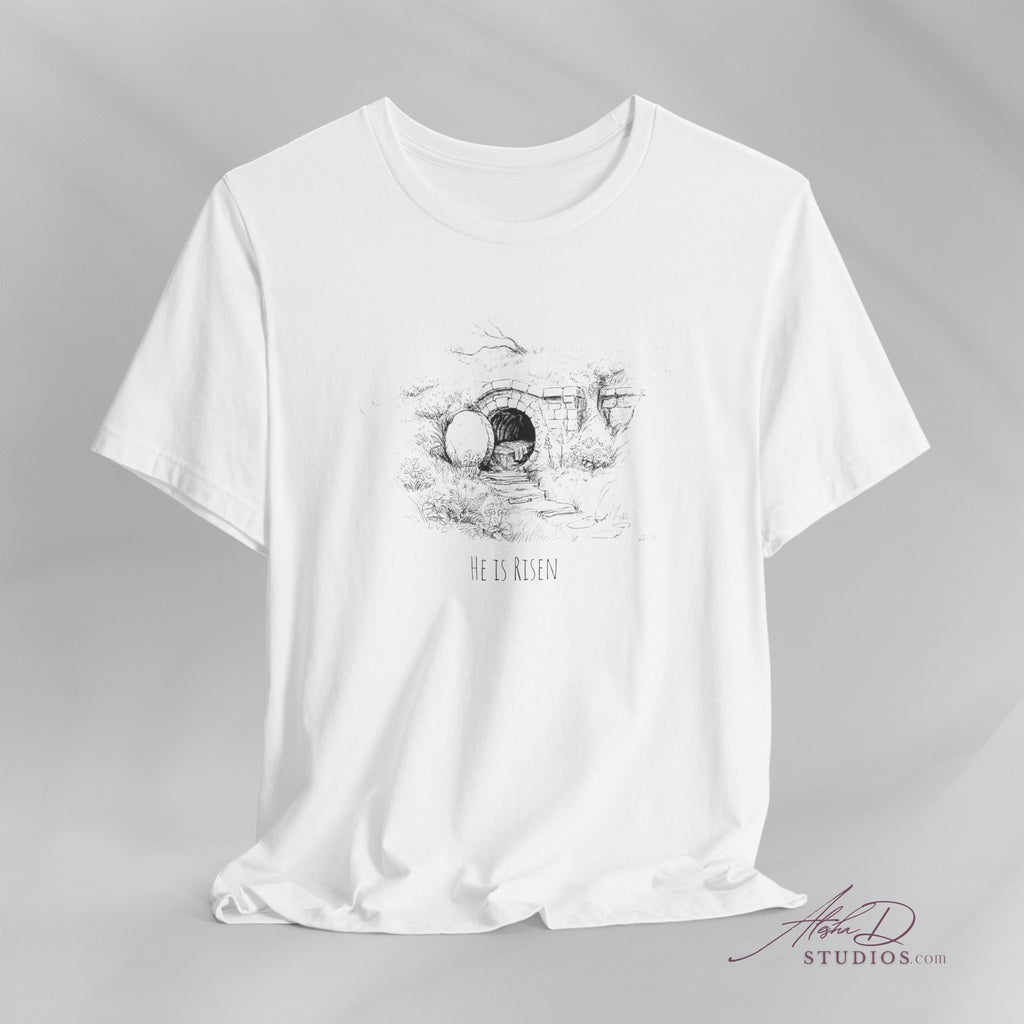 He Is Risen Jesus Empty Tomb Tee | Easter Resurrection Christian